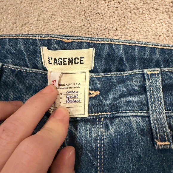 L'AGENCE Mira Ultra Highrise Micro Bootcut Crop Jean - Picture 4 of 8